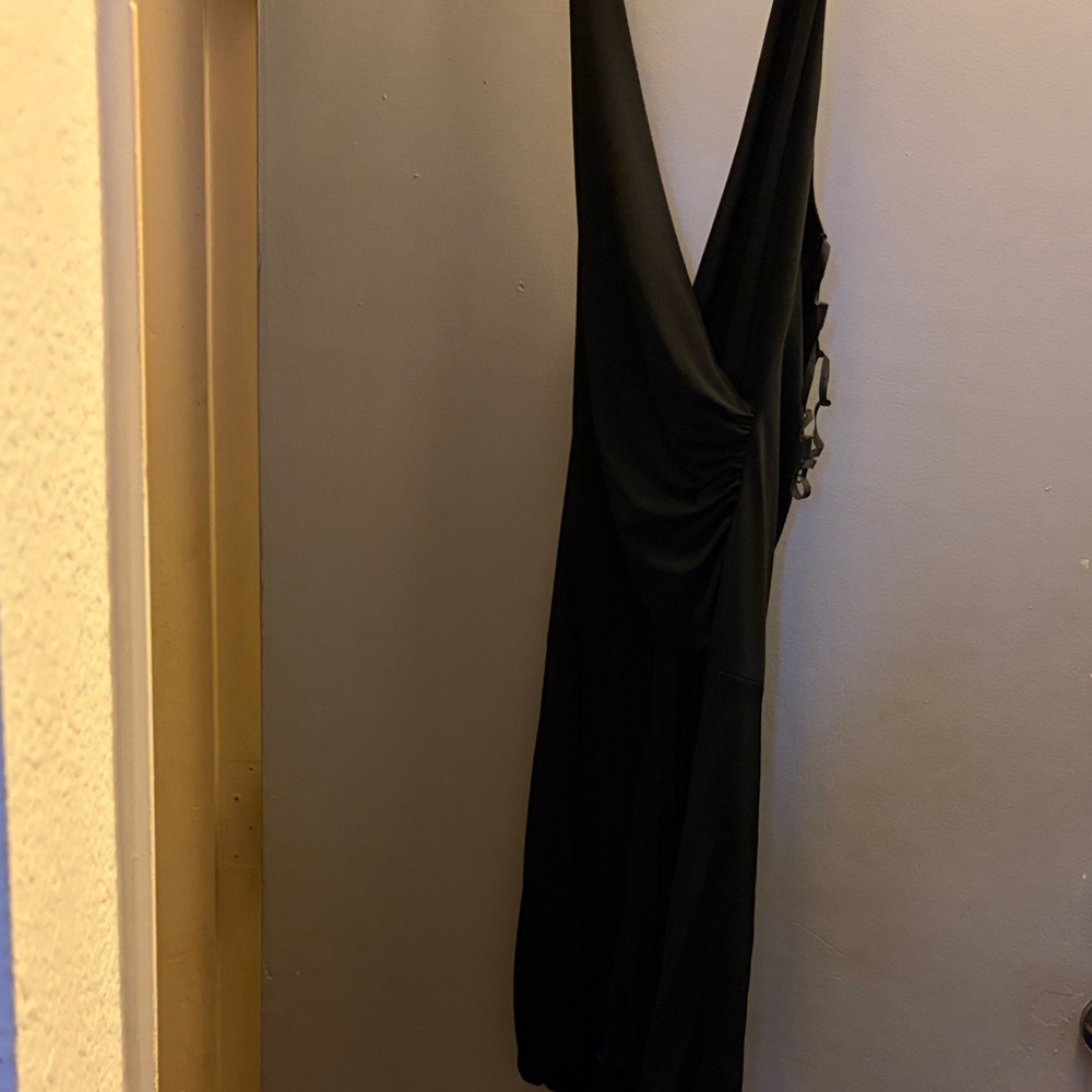 City Triangles Black Backless Dress